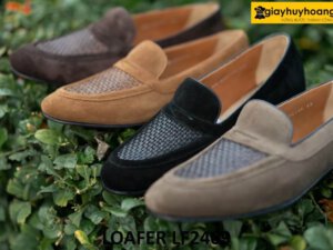 Giày lười da lộn nam công sở cao cấp loafer LF2409 003