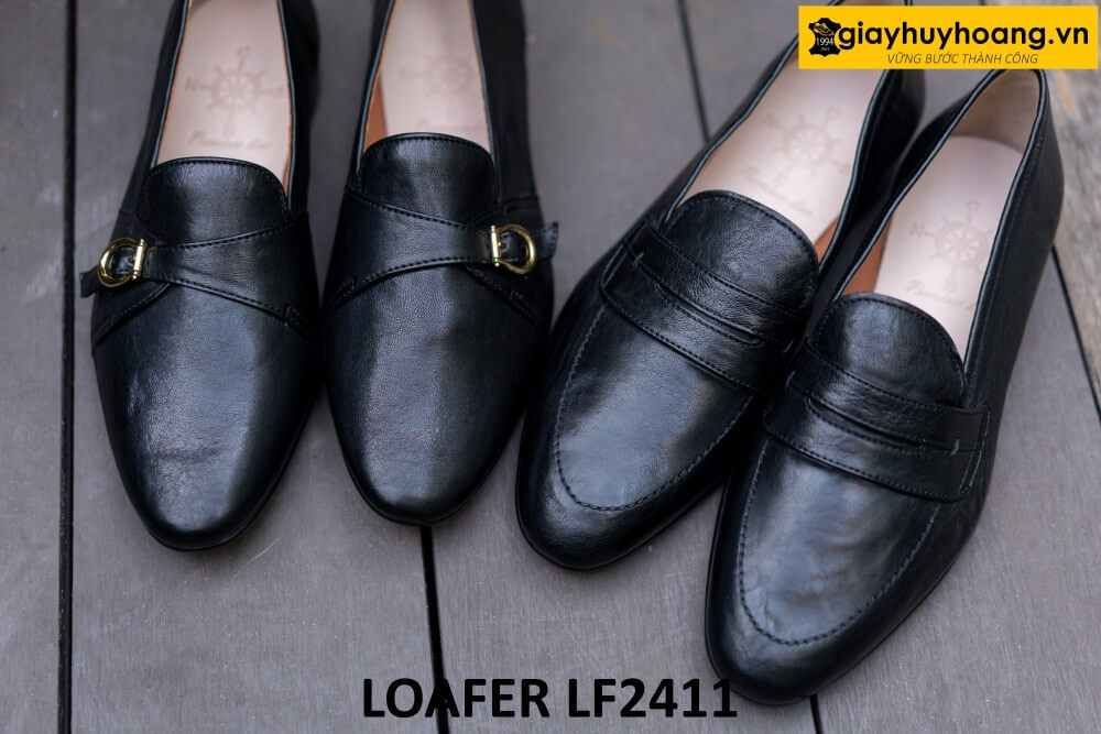 dat-dong-giay-da-nam-thu-cong-loafer-lf2411-001 Giày lười nam da dê cao cấp loafer LF2411 001