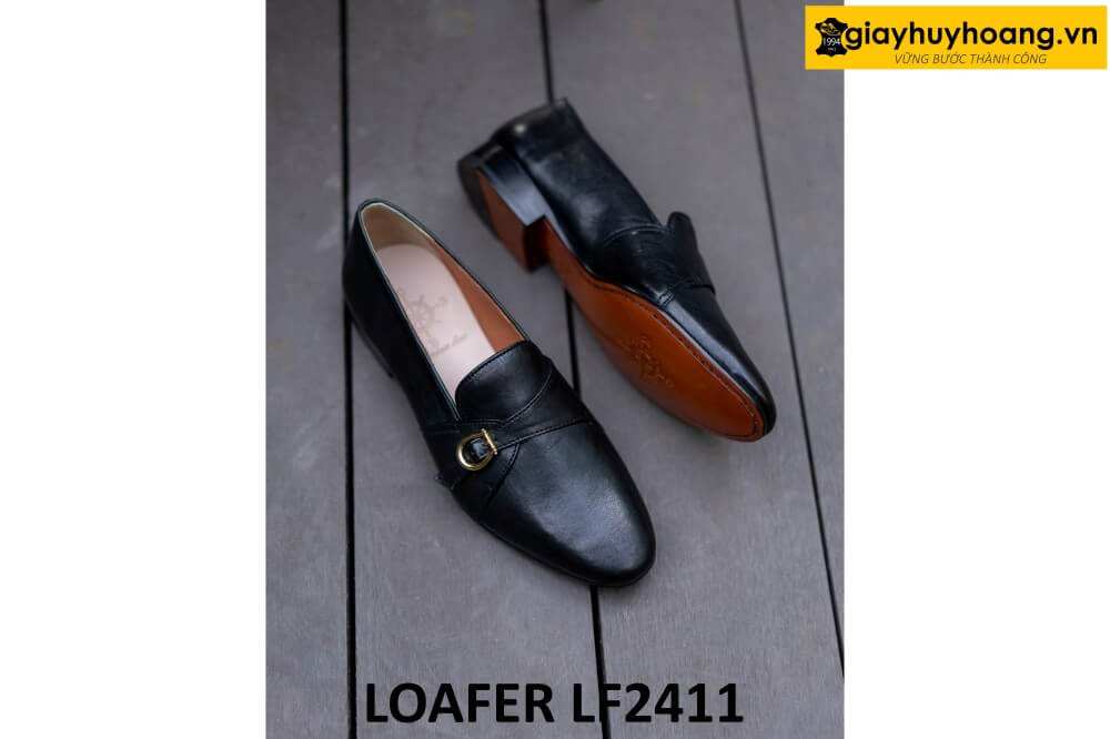 dat-dong-giay-da-nam-thu-cong-loafer-lf2411-002 Giày lười nam da dê cao cấp loafer LF2411 004