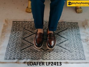 Giày lười nam đế cao su mềm thể thao loafer LF2413 004