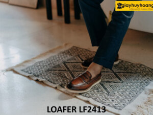 Giày lười nam đế cao su mềm thể thao loafer LF2413 003