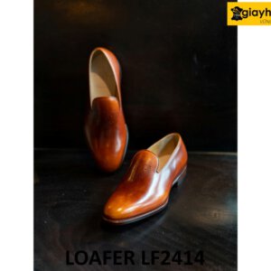 Giày lười nam đế da bò khâu đế goodyear loafer LF2414 004