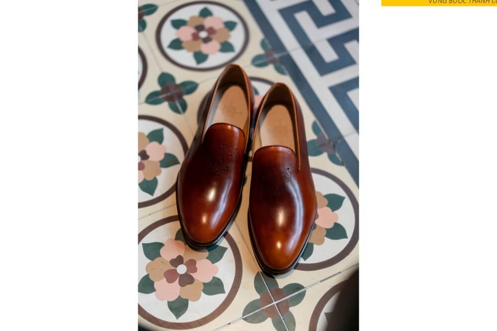 dat-dong-giay-da-nam-thu-cong-loafer-lf2414-004 Giày lười nam đế da bò khâu đế goodyear loafer LF2414 002