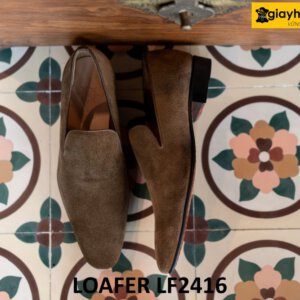 Giày lười nam da lộn không họa tiết loafer LF2416 003