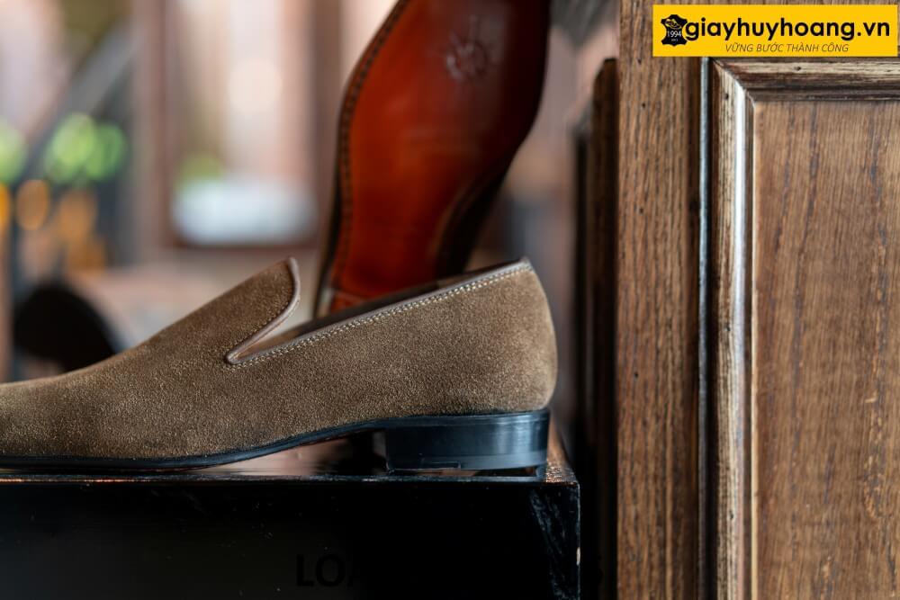 dat-dong-giay-da-nam-thu-cong-loafer-lf2416-004 Giày lười nam da lộn không họa tiết loafer LF2416 002
