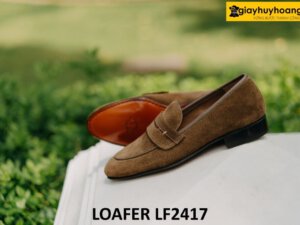 Giày lười nam da lộn công sở đẹp loafer LF2417 004