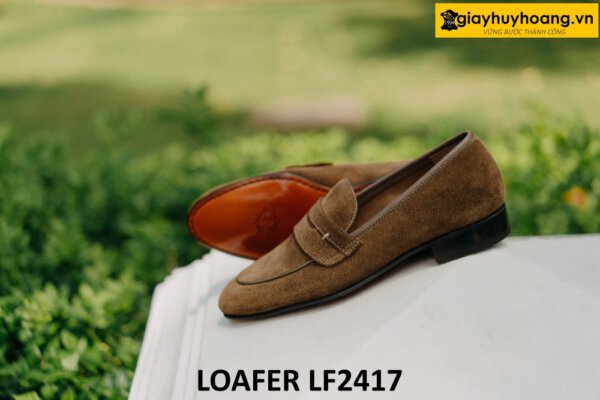 Giày lười nam da lộn công sở đẹp loafer LF2417 004