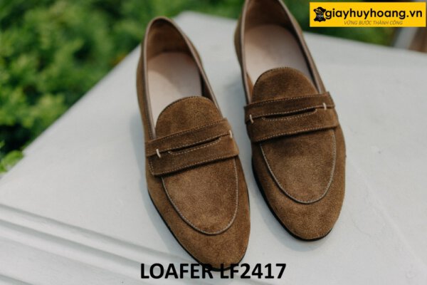 Giày lười nam da lộn công sở đẹp loafer LF2417 001