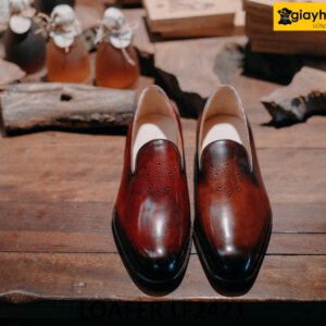 Giày lười nam cao cấp đế khâu goodyear welted loafer LF2421 003
