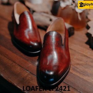 Giày lười nam cao cấp đế khâu goodyear welted loafer LF2421 002