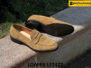 Giày lười nam da lộn đế cao su thời trang loafer LF2422 004