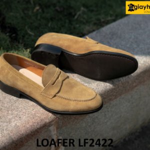 Giày lười nam da lộn đế cao su thời trang loafer LF2422 004