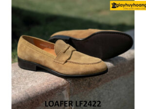 Giày lười nam da lộn đế cao su thời trang loafer LF2422 003