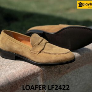 Giày lười nam da lộn đế cao su thời trang loafer LF2422 003