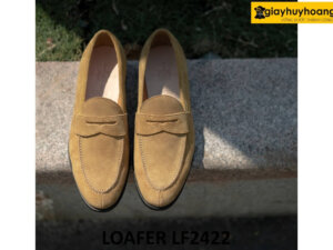 Giày lười nam da lộn đế cao su thời trang loafer LF2422 001