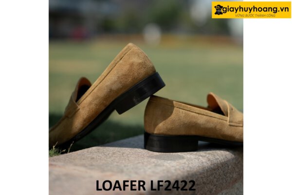 Giày lười nam da lộn đế cao su thời trang loafer LF2422 002