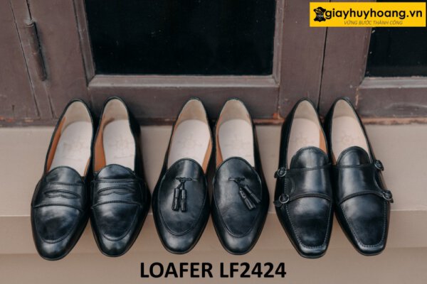 Giày lười da bê con thiết kế trẻ trung Penny loafer LF2424 001