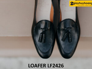 Giày lười nam có chuông da mềm nhăn Loafer LF2426 005