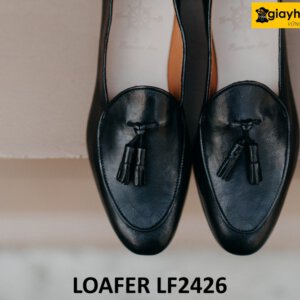 Giày lười nam có chuông da mềm nhăn Loafer LF2426 005