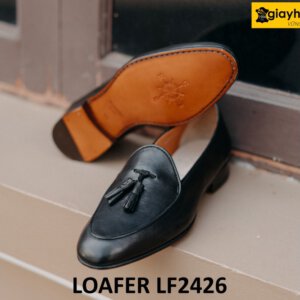 Giày lười nam có chuông da mềm nhăn Loafer LF2426 003