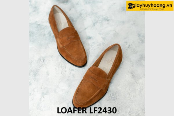 Giày da lộn nam màu bò nam tuyệt đẹp loafer LF2429 004