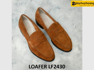 Giày da lộn nam màu bò nam tuyệt đẹp loafer LF2429 007