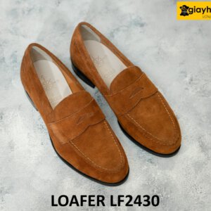 Giày da lộn nam màu bò nam tuyệt đẹp loafer LF2429 007
