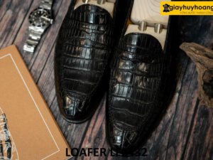 Giày lười nam da cá sấu cao cấp loafer LF2432 001