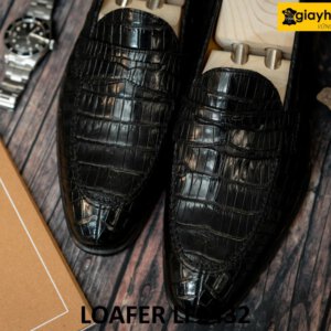 Giày lười nam da cá sấu cao cấp loafer LF2432 001
