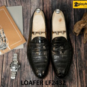 Giày lười nam da cá sấu cao cấp loafer LF2432 004