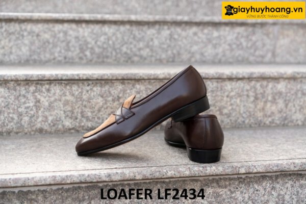 Giày lười nam màu nâu trẻ trung phong cách loafer LF2434 04