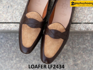 Giày lười nam màu nâu trẻ trung phong cách loafer LF2434 01