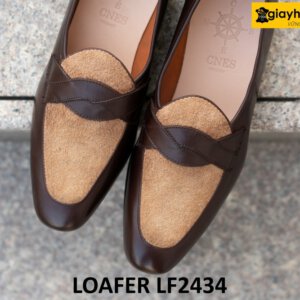Giày lười nam màu nâu trẻ trung phong cách loafer LF2434 01