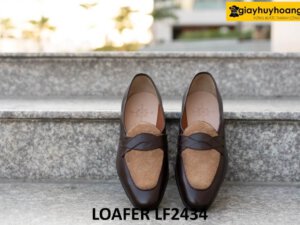 Giày lười nam màu nâu trẻ trung phong cách loafer LF2434 03