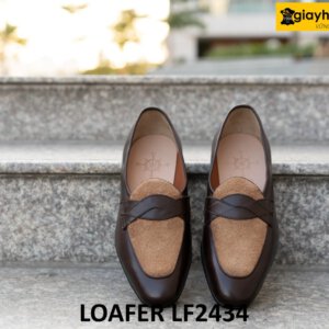 Giày lười nam màu nâu trẻ trung phong cách loafer LF2434 03