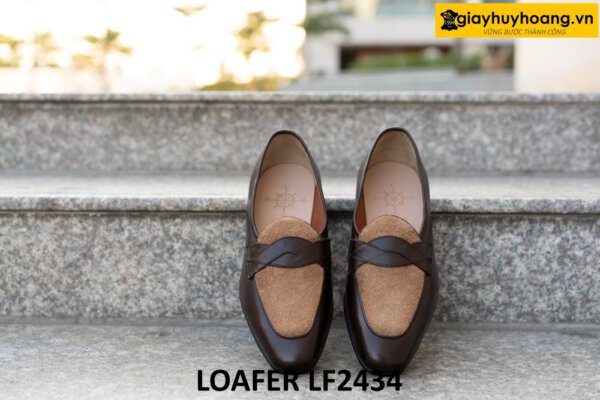Giày lười nam màu nâu trẻ trung phong cách loafer LF2434 03