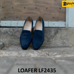 Giày lười nam da lộn đẹp chính hãng cao cấp loafer LF2435 005