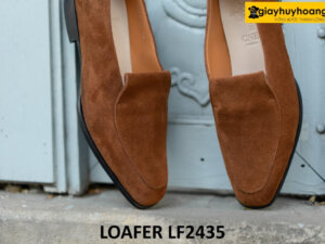 Giày lười nam da lộn đẹp chính hãng cao cấp loafer LF2435 003