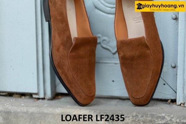 Giày lười nam da lộn đẹp chính hãng cao cấp loafer LF2435 003