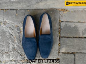 Giày lười nam da lộn đẹp chính hãng cao cấp loafer LF2435 001