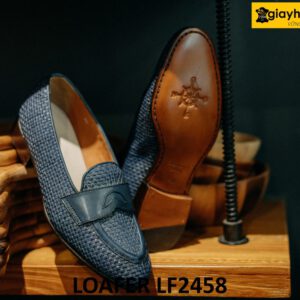 Giày lười nam màu xanh navy cao cấp loafer LF2458 001