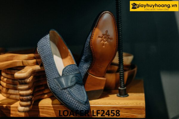 Giày lười nam màu xanh navy cao cấp loafer LF2458 001