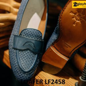 Giày lười nam màu xanh navy cao cấp loafer LF2458 004