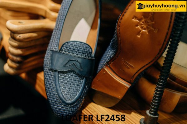 Giày lười nam màu xanh navy cao cấp loafer LF2458 004