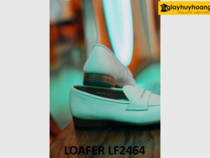 Giày lười nam màu trắng thời trang trẻ trung loafer LF2464 004