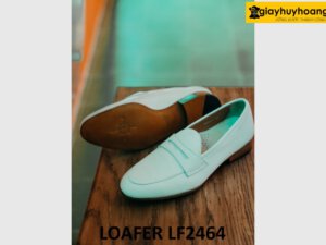 Giày lười nam màu trắng thời trang trẻ trung loafer LF2464 003