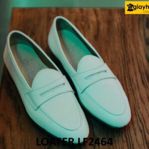 Giày lười nam màu trắng thời trang trẻ trung loafer LF2464 001