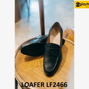 Giày lười da màu đen thanh lịch công sở loafer LF2466 004