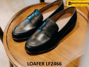 Giày lười da màu đen thanh lịch công sở loafer LF2466 003