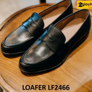 Giày lười da màu đen thanh lịch công sở loafer LF2466 003